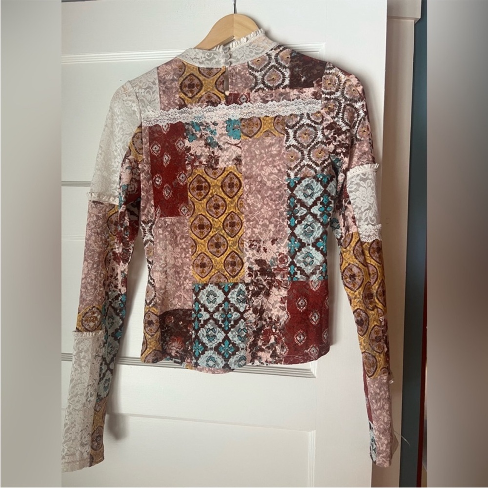 Hudson Patchwork Turtleneck - image 7